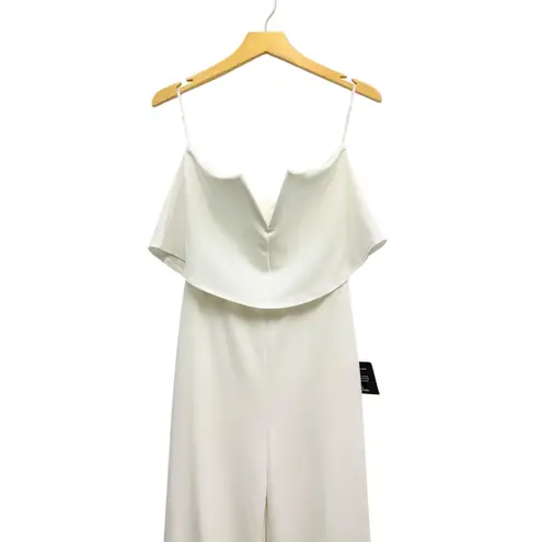 Lulus Power of Love White Strapless Jumpsuit size Medium NWT