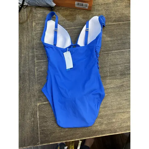 Bleu Rod Beattie Bleu by Rod Beattie Molded-Cup One-Piece Swimsuit Blue Women's Size 6