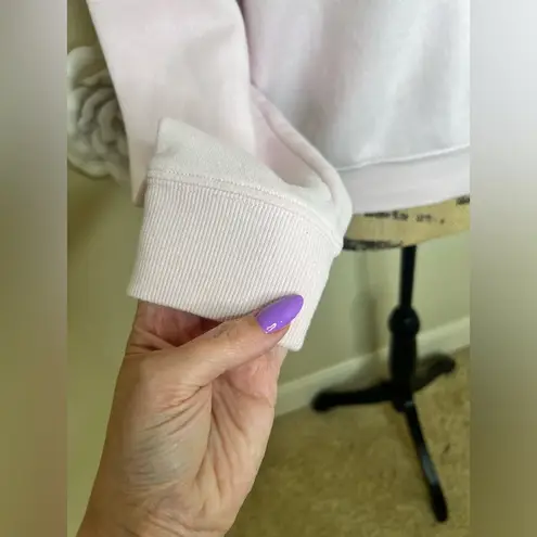 NTM: Barbie Pastel Pink Logo Crew Neckline Oversized Sweatshirt Size XS