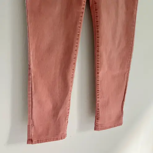 Soft Surroundings Ultimate Straight Leg Full Length Pull On Jeans Pink Medium