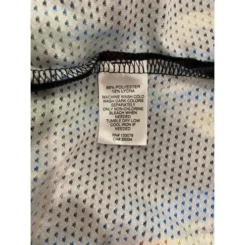 lucky in love Sleeveless Aztec Print Racerback Tank Top Black Women's Size Small