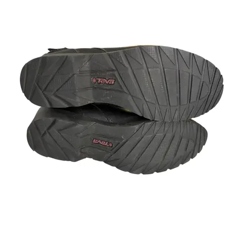 Teva  De La Vina Wool Boot Tall 1005190 Riding Boots Black Leather Gray Women's 7