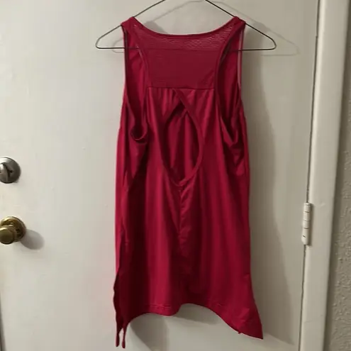 Nanette Lepore  Hot Pink Sporty Racerback Keyhole Activewear Tank Top No Size