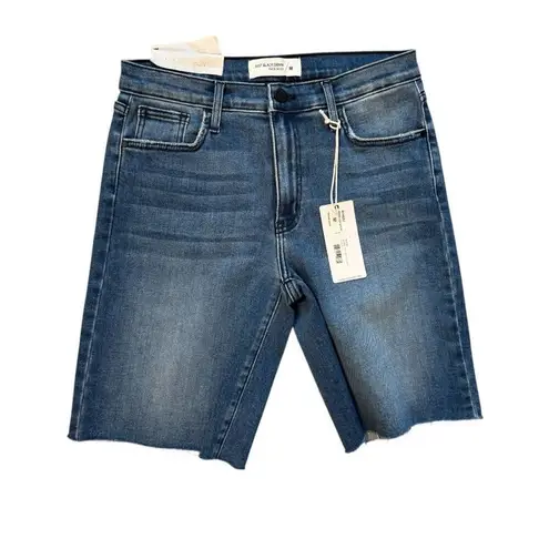 Just Black NWT Womens Denim Bermuda Jean Shorts in Medium Wash - Sz M