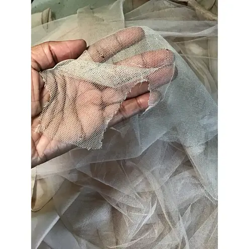 Jenny Yoo Juliette Lace/ Chiffon Gown Women Bridesmaid Dress SZ. 2 Blush flaws Pink