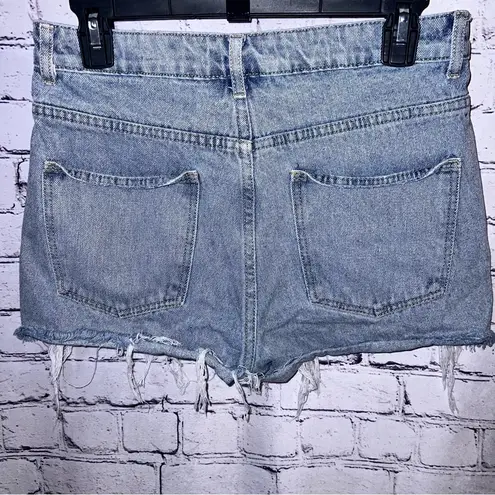 Adika  Lightwash Distressed Cut Off Denim‎ Jean Shorts Size Medium