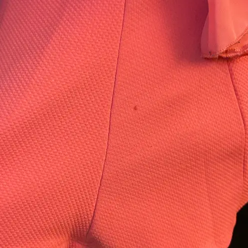 Chetta B Vibrant Coral Peplum Tank