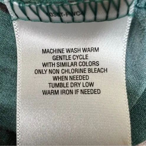 Apostrophe Size 26-28W Faux Wrap Deep V-Neck Short Cap Sleeves Tie Dye T…