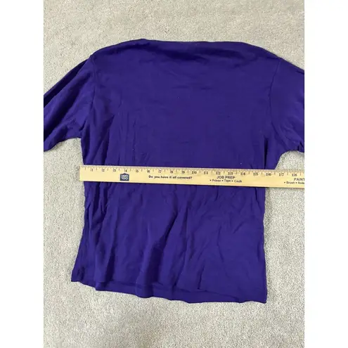 Minnesota Vikings Women's Long Sleeve Tshirt Size Small (see Measurements) NWT Purple