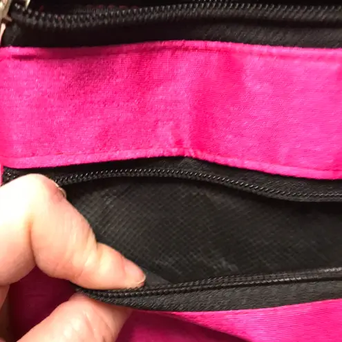 Embroidered Elephant Magenta Crossbody Bag Boho Tribal Pink