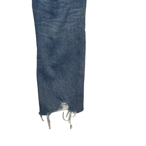 Daze Women's Jeans Splatter Straight Leg Frayed Hem Denim D6201VOT