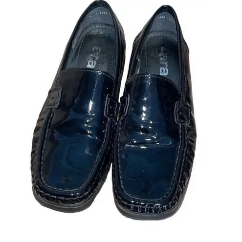 Ara Womens Patent Leather Square Toe Slip