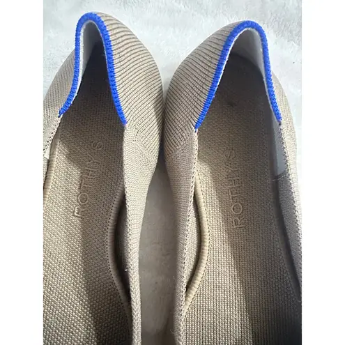 Rothy's Rothy’s The Point II Slip-On Shoes Women’s Size US 9 Ecru Flat Low Top Comfort