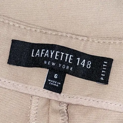 Lafayette 148  Tan Cropped Bleecker Pants 6