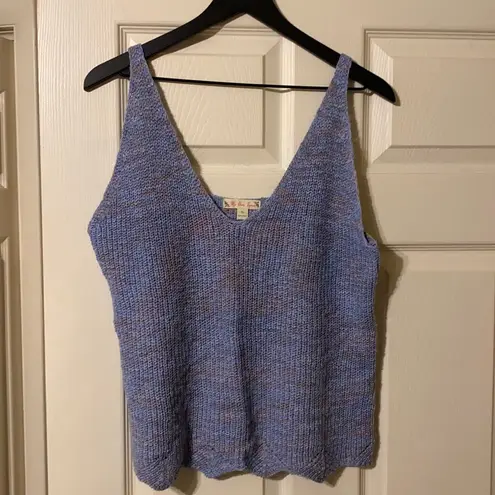 it's our time It’s Our Time woven knit scalloped edge tank