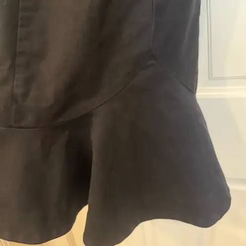 Black Short Sleeve blue Jean Mini Dress S