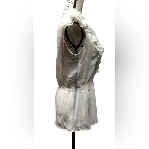 Ali & Kris ruffle blouse. Ivory in color. Size Medium