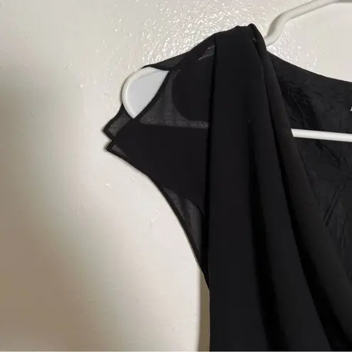 Amanda Smith Cowl Neck Sheath Dress Black