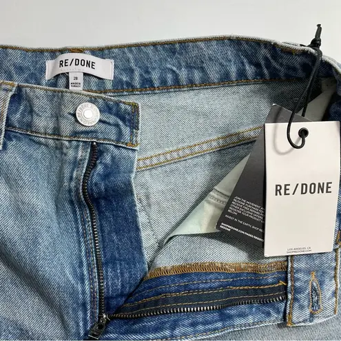 RE/DONE NWT 70s Straight Leg High Rise Jeans in Worn Medium RAF Size 28