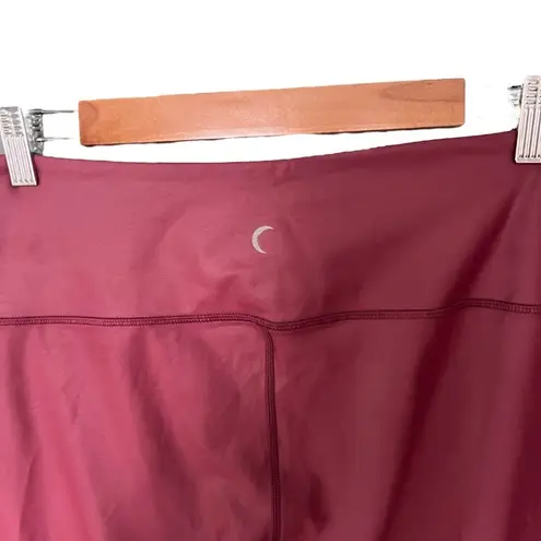 Zyia Active - Red Metallic Light N Tight High Rise Full Length Leggings Sz 14-16