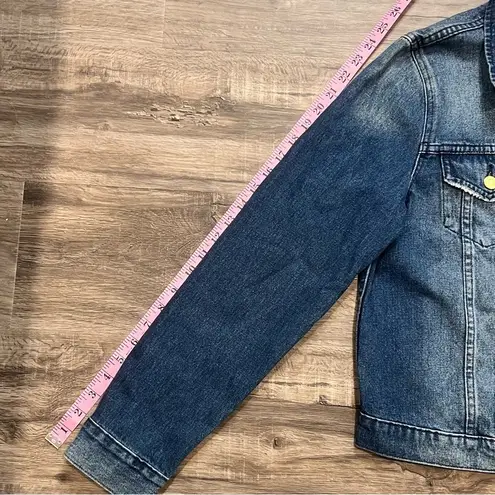 Michael Michael Kors Women's Denim Gold Button Jacket Size Large SKU#C24390