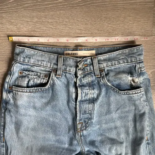 GRLFRND Brooklyn High Rise Straight IN LOST PALMS 25