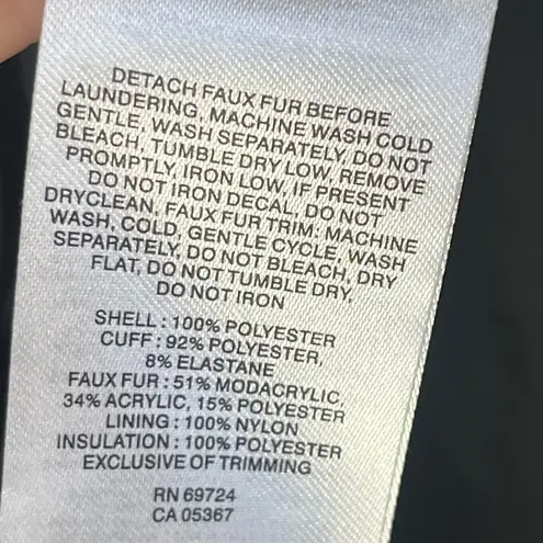 Columbia  Stepstone Pass Water Resistant Puffer Jacket Faux Fur Trim hood black M