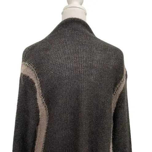 360 Cashmere  Merino Wool Alpaca Blend Draped Relaxed Cardigan Sweater Pocket XS