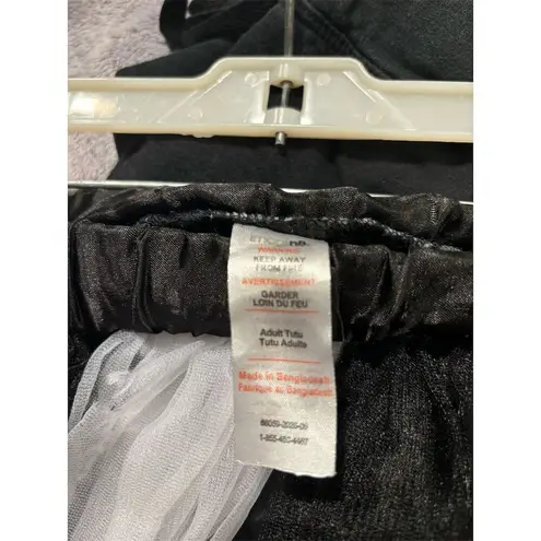 Imagina Women's Black & White Tulle Tutu Skirt OS Size undefined