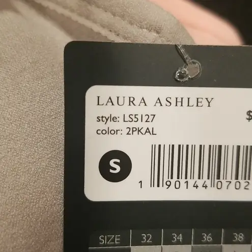 Laura Ashley ππ Lace Back Seamless Bralettes 2 Pack ~ Pink & Gray Small S NWT