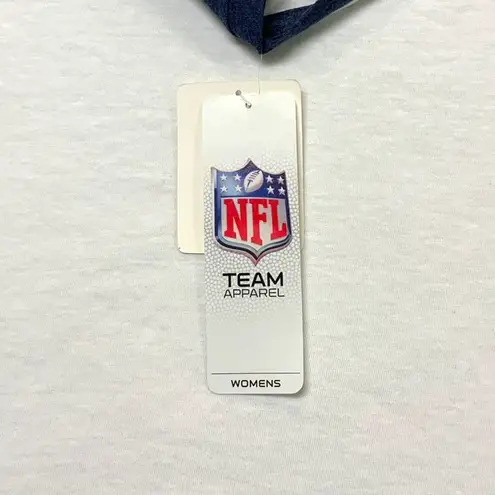 NFL Team Apparel NFL Tennessee Titans Women's 3/4-Sleeve Lightweight Raglan T-Shirt in White, L