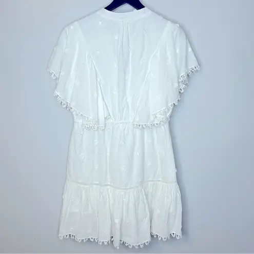 Farm Rio Farm Rio Off-White 3D Flower Mini Dress Size M