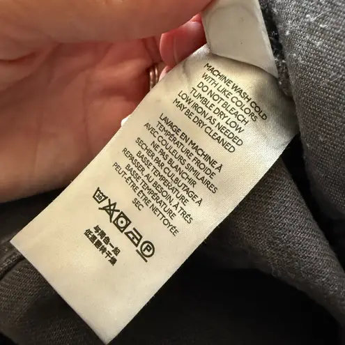 Pilcro Ash Grey Ankle Straight Jeans Size 26 Distressed High Rise