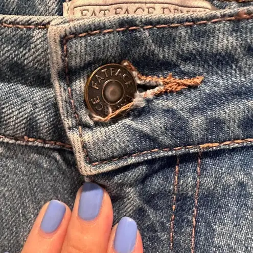 FatFace Women's Newham Straight Leg Denim Jeans Size Us 6 Regular Blue