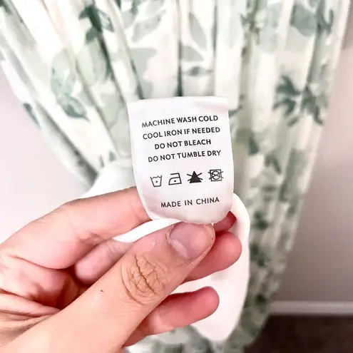 Baltic Born Kia Kimono Short Sleeve Maxi Dress Sage Floral Size XS