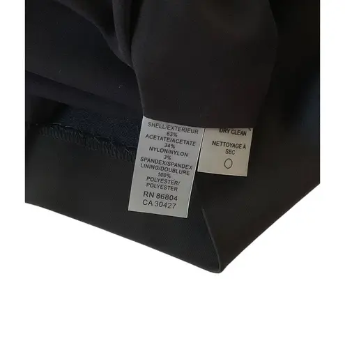 Magaschoni Black Satin Lined Pencil Skirt Women Size 6 NWT | 39-11