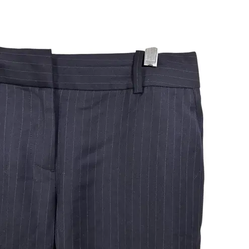 J. Crew Women's 0 Black City Fit Wool Cropped Trouser Pants Super 120's Corpcore