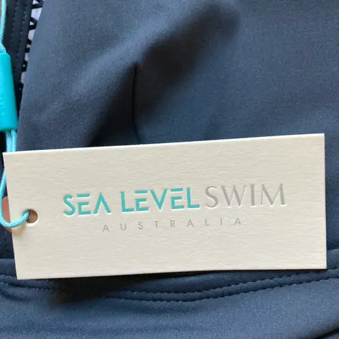 Sea Level Australia Lola Shimmer E Cup Cross Front Singlet Top Size 8 NWT