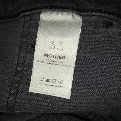 Mother Women’s Plus Size 33 The Wrapper Patch Springy Ankle Jeans Gray