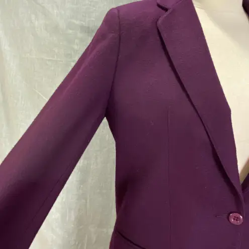 Vintage Brian Tucker Made in Ireland Plum Wool Blazer Tailored 2