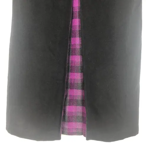 Liz Park Boutique Vintage Black Trench Coat Size Medium