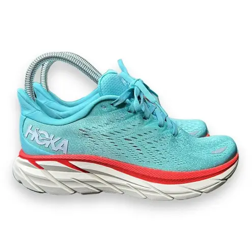 Hoka  One One Size Women’s 5 B Clifton 8 Running Shoes Sneakers Aqua