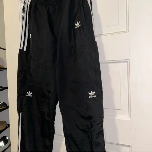 Adidas original nylon track pants size large