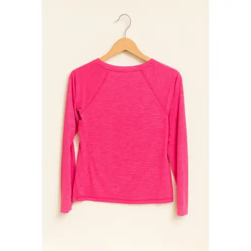 Ideology Pink Long Sleeve Active Top Size S
