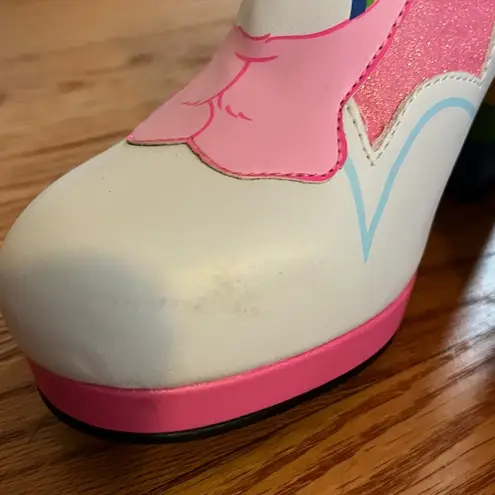 Pink Cheer Bear Care Bears Shoes Ankle Boots 80s Retro Boots Size 6