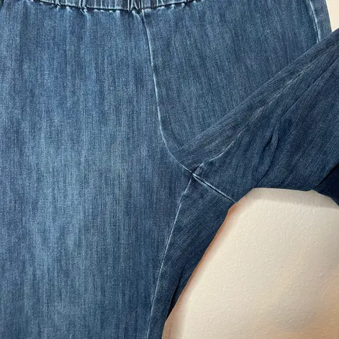 Soft Surroundings dark Wash metro denim pull on jeans size large petite