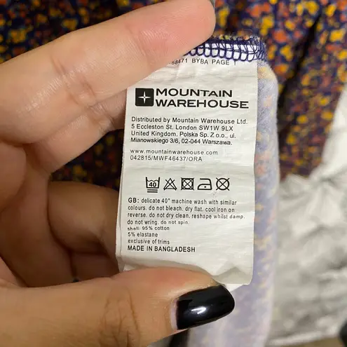 Mountain Warehouse Navy Ditsy Floral Jersey Midi Dress Women's Size: 14