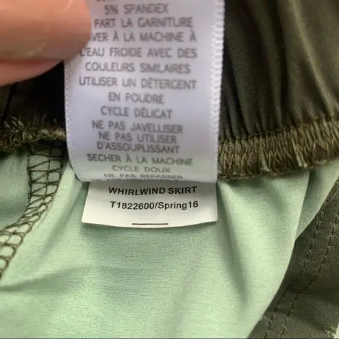 Toad & Co. Whirlwind Wrap Skirt Dark Moss Green XS Green