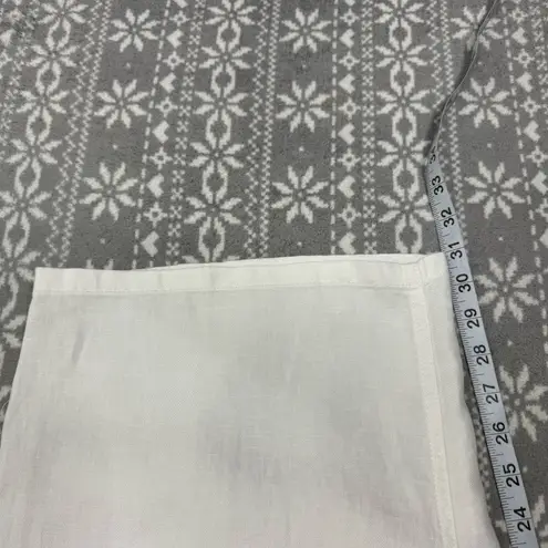 Massimo Dutti NWT Women's Wide Leg 100% Linen Pants In White Size 12 - Image 14