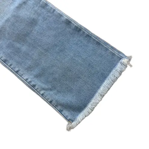 Kancan for Maurices | High Rise Curvy Boocut Jean Size 27" Frayed Light Wash